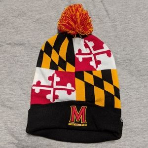 Maryland Flag/University of Maryland Pom Beanie